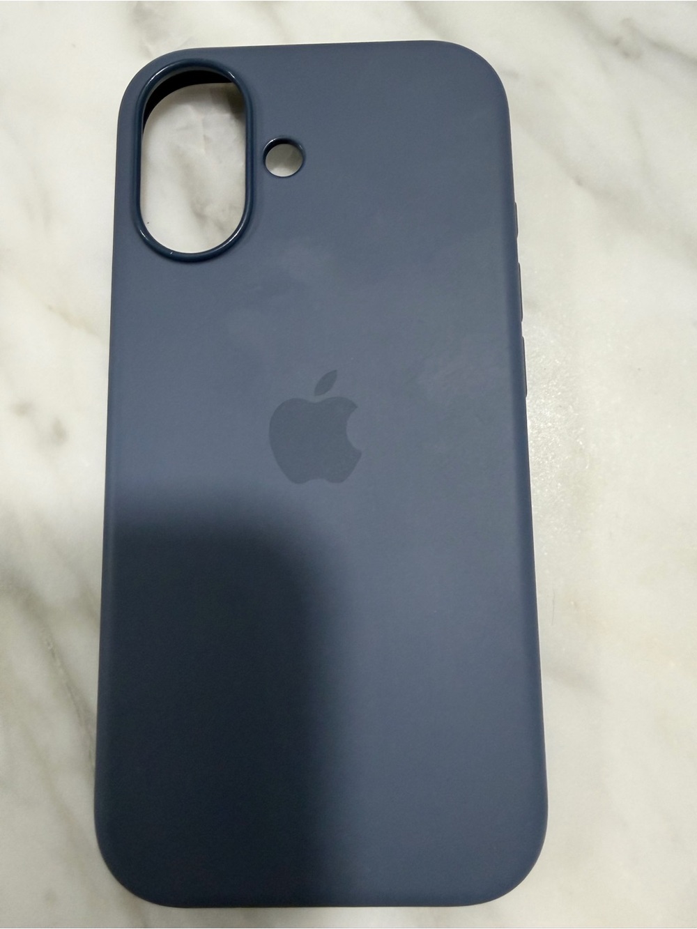 Apple Silicone iPhone Case - Dark Blue